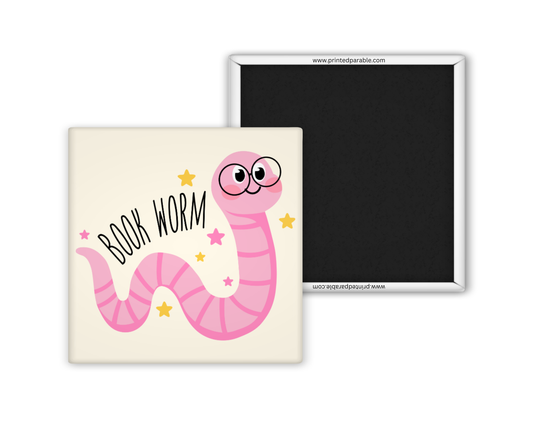 Bookworm magnet, bookish apparel, book accessories, funny bookish merch