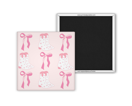 Boots and bows magnet