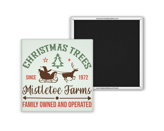 Christmas tree farm magnet