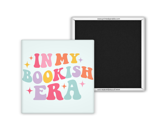 In my bookish era magnet, bookish apparel, book accessories, funny bookish merch
