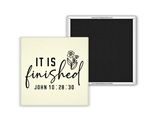 It is finished - Christian Bible verse magnet