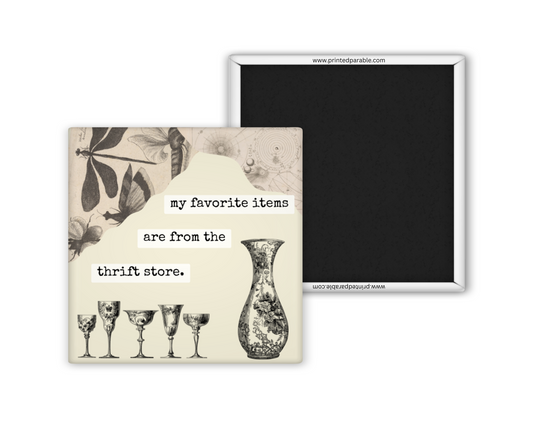 Thrifting theme magnet